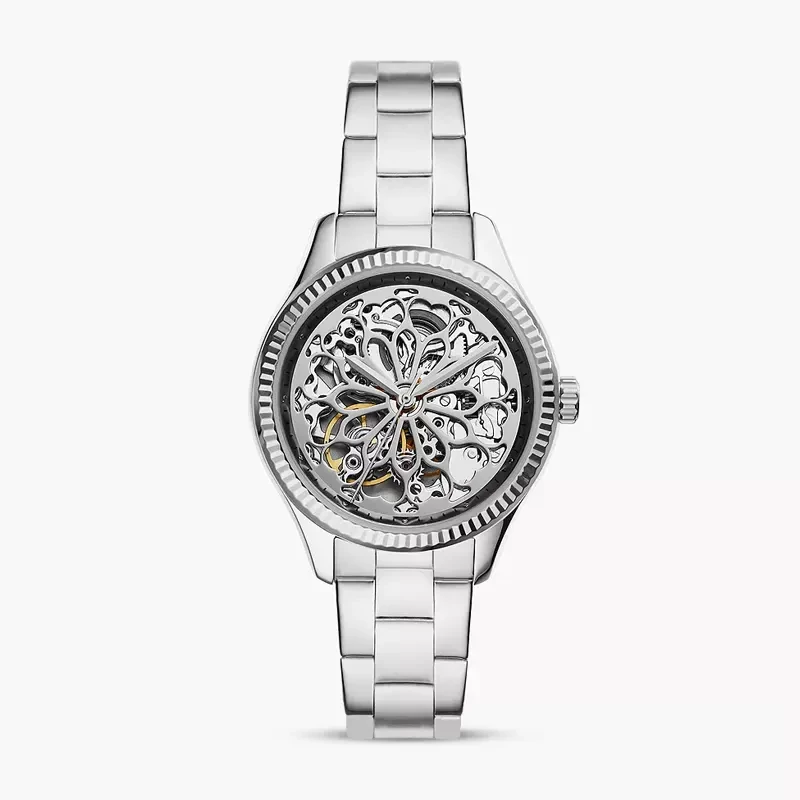 Fossil Rye Automatic Stainless Steel Ladies Watch | BQ3753